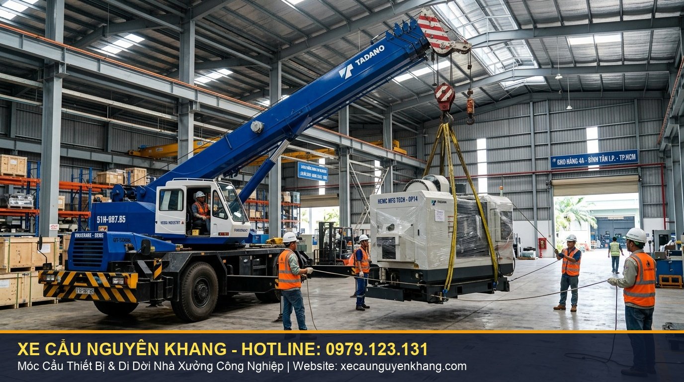 Dịch vụ bốc dỡ container rút hàng kho bãi Nguyên Khang TPHCM