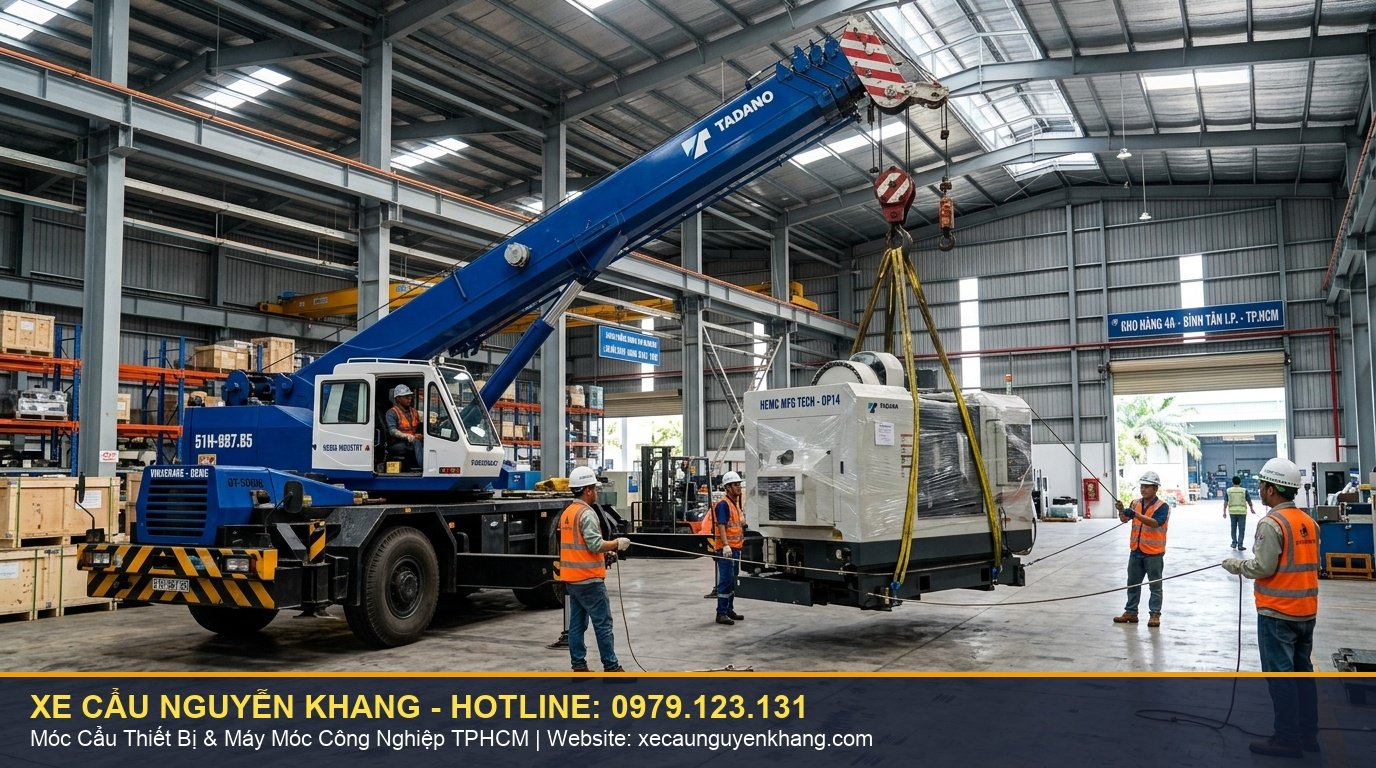 Xe cẩu thùng tự hành Nguyên Khang TPHCM