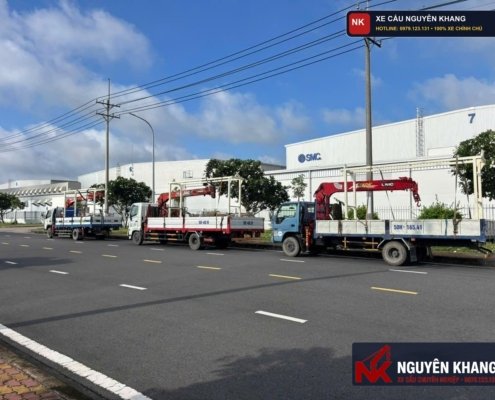 Dịch Vụ Xe Cẩu Hạ Chôn Ngầm Bồn Chứa Xăng Dầu, Téc Dầu Trạm Nhiên Liệu TPHCM