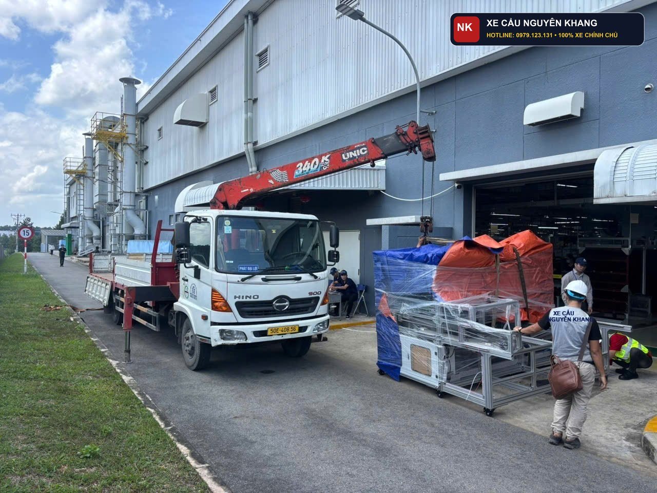 Bốc dỡ & định vị máy sản xuất tại nhà máy FDI